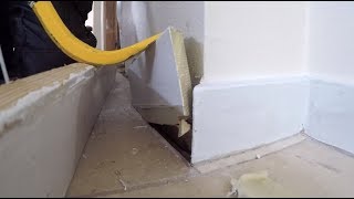 ALWAYS Remove your Baseboard Before Installing Floor [upl. by Attiuqahs]