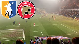 MANSFIELD TOWN VS WALSALL VLOG CLUELESS HOPELESS AND STILL WINLESS IN 2022 [upl. by Arden857]