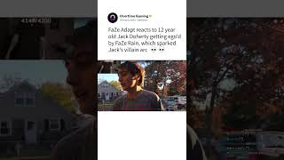 Faze Adapt reacts to 12 year old Jack Doherty getting egod by Faze Rain 💀💀 [upl. by Serafine]