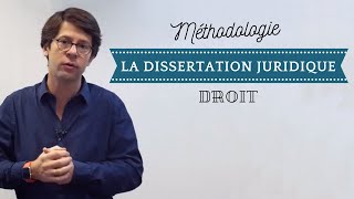 Méthodologie de la dissertation juridique [upl. by Talie]