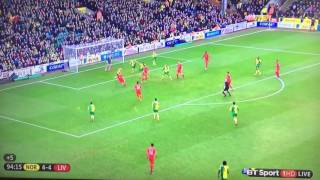 Adam Lallana dramatic winner vs Norwich 54 23012016 [upl. by Reddin406]