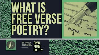 What is Free Verse Poetry and a close reading of Linda Pastans quotTo a Daughter Leaving Homequot [upl. by Balch467]