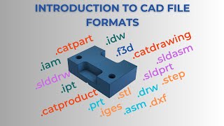 Introduction to CAD file formats extensions [upl. by Eciram828]