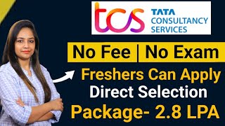 TCS Recruitment 2024 TCS Vacancy 2024 TCS Jobs 2024 No Fee  OFF Campus Placements  jobs [upl. by Hanan]