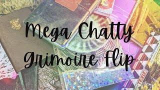 Mega Chatty Grimoire Flip  All the art witch grimoires and book of shadows I used in 2023 [upl. by Eiramanel]