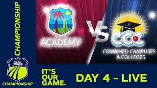 🔴 LIVE WI Academy v CCC  Day 4  West Indies Championship 2024  Saturday 23rd March [upl. by Prader]