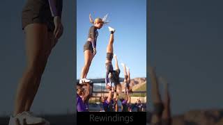 More of the squad stunts Rewinding Shorts Cheer Stunt [upl. by Akfir]