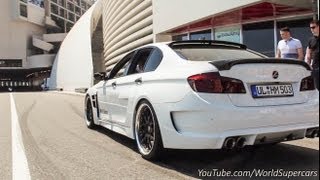 Hamann BMW M5 Test Drive Accelerations Sound [upl. by Hewet384]