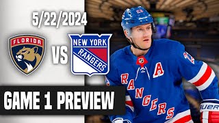 New York Rangers Vs Florida Panthers Game 1 Preview [upl. by Anadal]