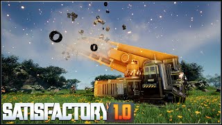 Hyper tube cannon Railgun in Satisfactory 10 [upl. by Lleval]