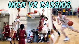 Nico Mannion amp Cassius Stanley Go HEAD TO HEAD In Intense AAU Battle CASSIUS CATCHES A POSTER 😱 [upl. by Rofotsirk]