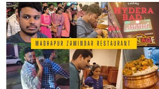 ZAMINDAR రెస్టారెంట్జ జమీందార్ RESTAURANT hyderabad madhpur food trending vtuber [upl. by Adehsor]