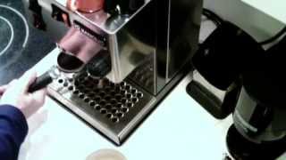 Making a Latte  Rancilio Silvia V2 [upl. by Ellerihs]