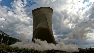 JM Stuart Generating Station Cooling Tower Demolition [upl. by Noellyn]