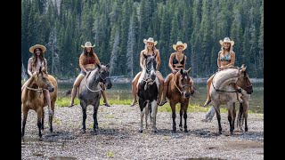 Yellowstone Ranch Horses  Ladies Backcountry Pack Trip [upl. by Agostino]