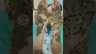 Designer Mahendi quotSquot First Name subscribers l [upl. by Enomal]