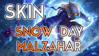 Snow Day Malzahar Skin Spotlight  LOL PBE  Snowdown en approche   League Of Legends [upl. by Melburn86]