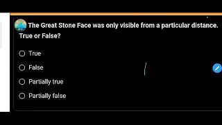 The Great Stone Face was only visible from a particular distance  Class 8th English Question [upl. by Ahsiem]