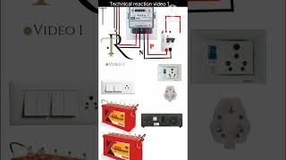 2 battery inverter wiring diagram 👍 electrical electrian boardwiring electrician electritian [upl. by Dido]