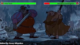 Friar Tuck vs Sheriff of Nottingham with healthbars [upl. by Aelaza371]