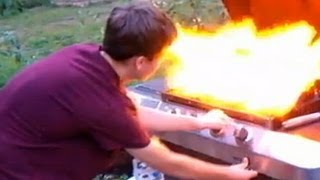 Danger in the Backyard Propane Grill Explosion [upl. by Pilif]