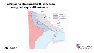 Estimating stratigraphic thicknesses  using outcrop width on maps [upl. by Gneh]