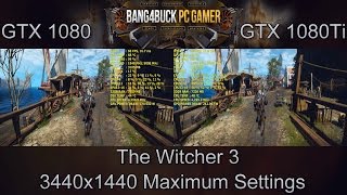 GTX 1080 Vs GTX 1080Ti 3440x1440 Performance  i7 5960X 43GHz [upl. by Hammerskjold]