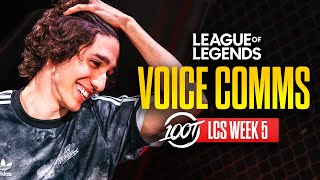 Setting The Stage for Super Week  100T LCS Voice Comms Week 5 [upl. by Rehpinnej81]