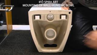 Ifö Spira Art  Mounting of wallhung WC bowl [upl. by Laure154]