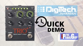 ThePedalGuy Presents the Digitech Trio Plus Looper and Band Creator Pedal Quick Start [upl. by Nedac]