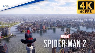 Marvels SpiderMan 2 PS5  Free Roam Gameplay 4K 60FPS [upl. by Reffinnej]