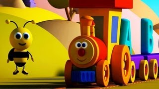 Nursery Rhymes By Kids Baby Club  Ben The Train  Ben and Bumblebee meet the Alphabets [upl. by Anaihk]