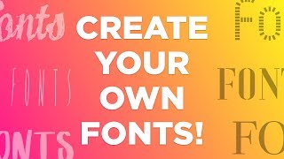 Create Your Own Custom Fonts in 60 Seconds  Design Essentials [upl. by Enoryt]