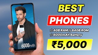 Top 5 Best Mobile Phones Under 5000  Best Smartphone Under 5000 [upl. by Rennold855]