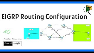 40 EIGRP Dynamic Routing Configuration  CCNA  Sinhala Tutorial [upl. by Mich128]