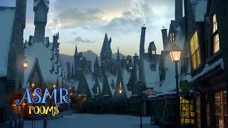 Waking up in Hogsmeade Village  Harry Potter Inspired Ambience  small town morning soundscape [upl. by Annawik]