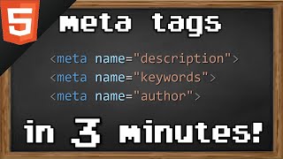 Learn HTML meta tags in 3 minutes 🏷️ [upl. by Nonnarb]