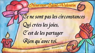 15 idées pour la SaintValentin Amitié  Amour  texte et poème [upl. by Akemihs]