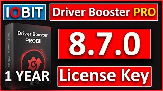 IOBIT Driver Booster PRO 870NEW 1 YEAR License Key 2021 [upl. by Cristine]