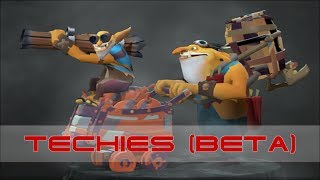 Goblin Techies beta gameplay Techies beta model [upl. by Atikihc]