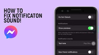 How To Fix Facebook Messenger Notification Sound Problem easy [upl. by Bonar750]