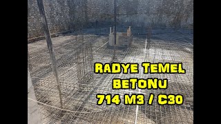 RADYE TEMEL BETON DÖKÜMÜ  714 M3 C30 [upl. by Yrrad]