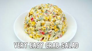 Super Easy Crab Meat Salad  Great Side Dish or Sandwich Filling [upl. by Aillij471]