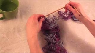 Knitting with Patons Pirouette [upl. by Marnie]