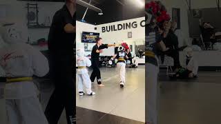 Sparring in Champions Challenge tournament karate martialarts sparring [upl. by Ahsinod]