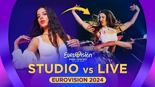 Eurovision 2024 STUDIO VS LIVE Eurovision Performances [upl. by Akemihs652]