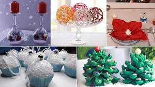 DIY🎄8 Décorations de Noël Faciles Rapides et pas Chères 🎄♡ [upl. by Zailer]