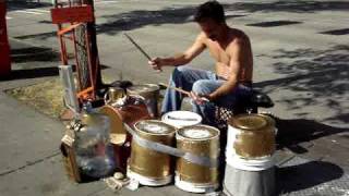 Street Drummer in Seattle [upl. by Tish]