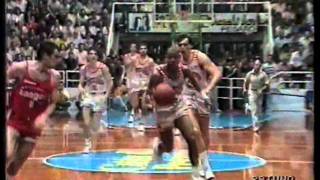 Finale Scudetto 1990 gara1 e 3 Scavolini vs Ranger Varese [upl. by Esiralc216]