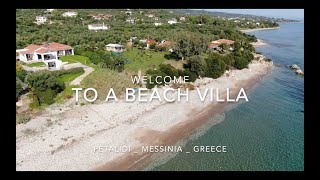 Welcome to a seafront villa  Petalidi Messinia Greece [upl. by Alenairam]